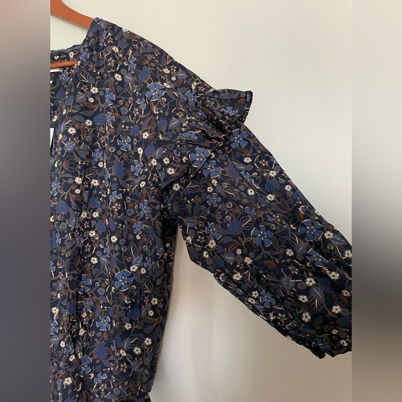 NWT Free Assembly 2X Floral 100% Cotton top blouse - Picture 3 of 9